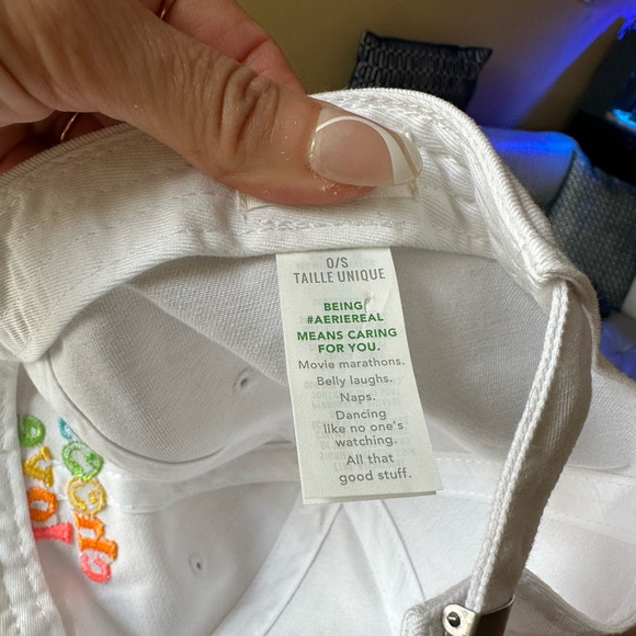 Choose Love white rainbow logo baseball hat - Picture 2 of 2